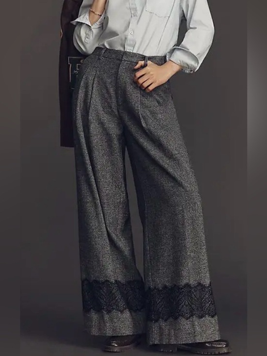 Maeve Pants - Maeve Women’s “The Avery” Pleated Wide-Leg Trousers Size XS NWT